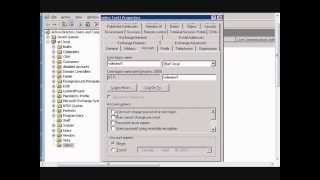 Change account logon properties using Windows 2003