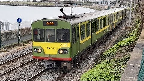 Irish Rail 8520 and 8100 Class Dart Trains - Salthill & Monkstown, Dublin
