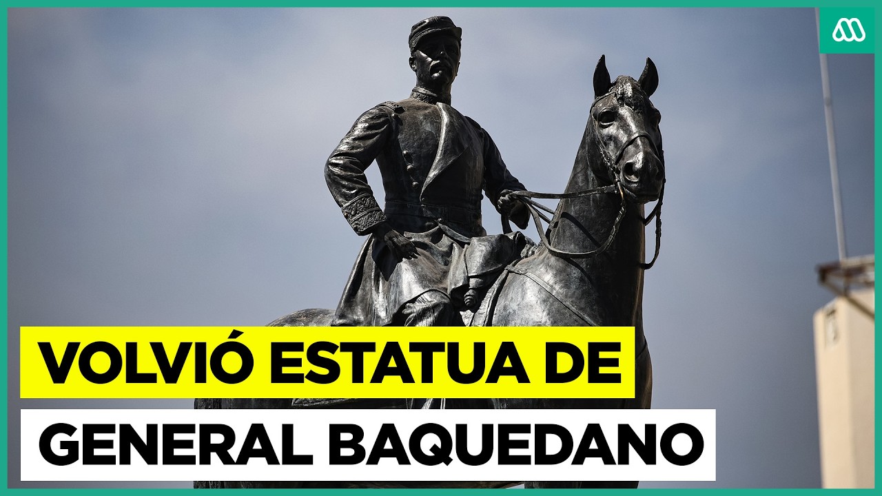 Un día antes del Cambio de Mando: Estatua del general Baquedano volvió a Plaza Italia