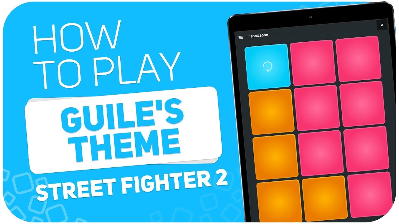 como tocar el bajo Guile's Theme (Street FIghter 2) | SUPER PADS KIT SONICBOOM