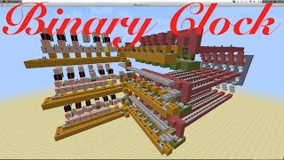 Minecraft Clock (Binary)