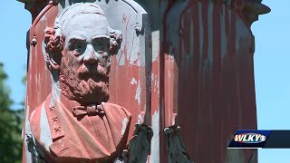 Historic Confederate monument vandalized in Bardstown cemetery