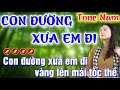 Con Đường Xưa Em Đi Karaoke Nhạc Sống Tone Nam ( A#m ) - Tình Trần Organ