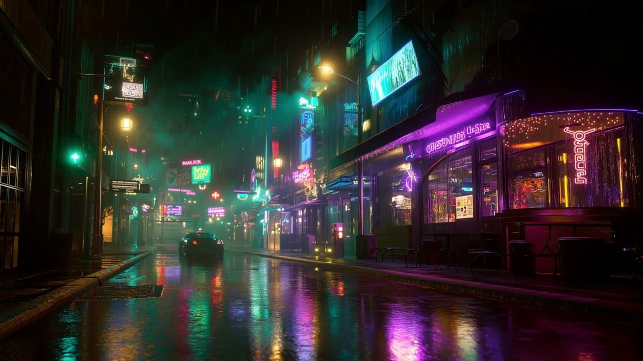 90’s Chill Lofi 🌃 Rainy Night Beats for Sleep, Study & Focus ☔
