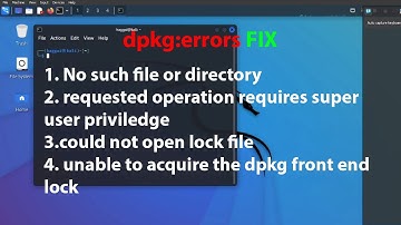 LINUX ERROR FIX: fix all dpkg errors