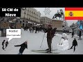 SEVERE CLIMATE CHANGE MADRID SPAIN SNOWSTORM