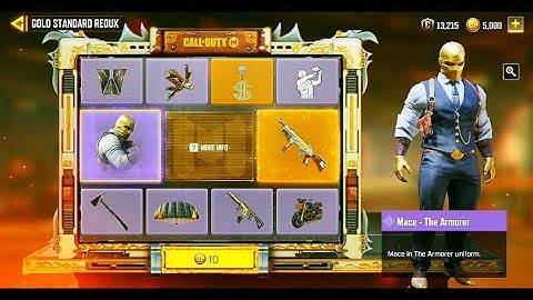 GOLD STANDARD REDUX DRAW | MACE -🤺 ARMORER & HG.40 | MEPHISTO | CODM | CALLOFDUTY | 3 SPIN OPENING