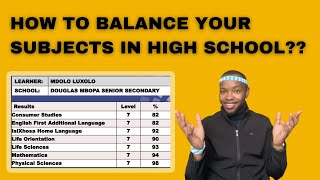 How to BALANCE your subjects in high school???