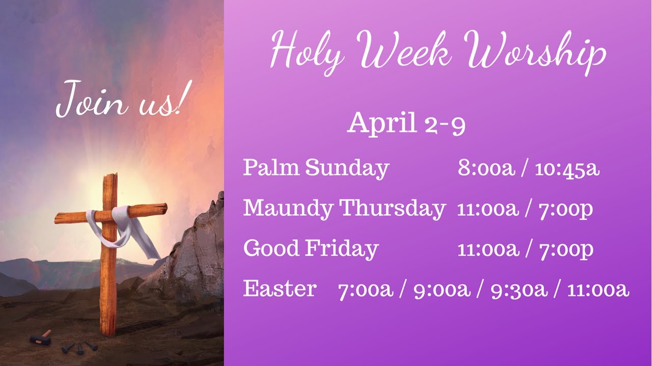 Holy Week 2023 YouTube holy-week-2023-youtube