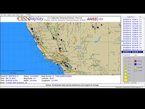 Real-Time Earthquakes Worldwide 24/7 LIVE - Live Stream