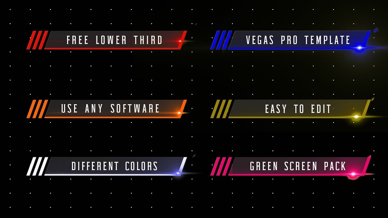 free lower thirds green screen pack 2 w sony vegas pro soy templates