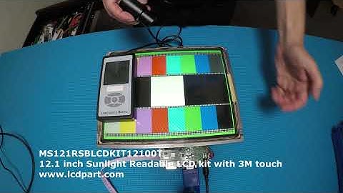 MS121RSBLCDKIT1200T, 12.1" Sunlight Readable w/3M Touch LCD kit