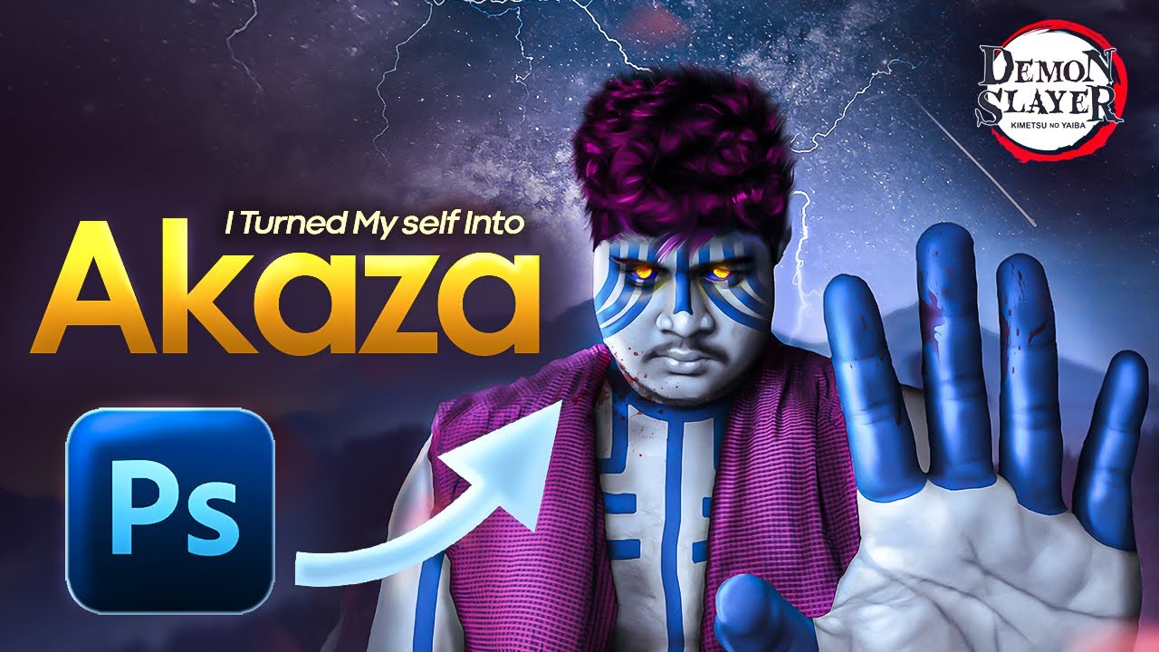 I turned My Self Into Akaza From Demon Slayer