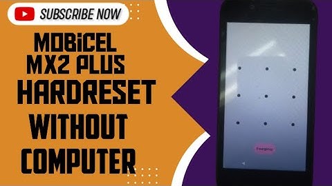 MOBICEL MX2 PLUs |Hardreset/remove Password  without PC 2025