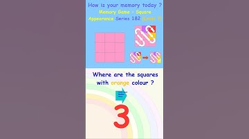 Memory Game -Square Appearance Series 182[Level 7] #Short #memorygame #brainexercisestoimprovememory