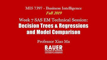[Fall 2019 MIS7397 Pred Anlyt] Video 7 - Impute Missing Values & Stepwise Reg | Bauer@UH MIS 7397 BI