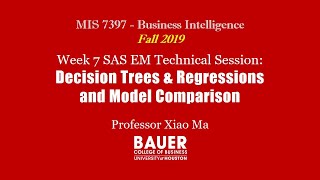 [Fall 2019 MIS7397 Pred Anlyt] Video 7 - Impute Missing Values & Stepwise Reg | Bauer@UH MIS 7397 BI