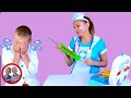 لعبة دكتور سيت تويز | دكتور مريض! مايك وجيك نتظاهر اللعب | دكتور كيت