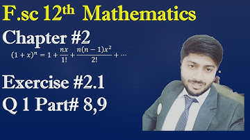 Inter Part 2 Math Chapter 2 Exercise 2.1 Q 1 Part 8,9 Solution Edu Clicks 2020