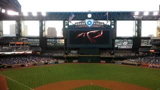 Chase Field roof opens then we beat LA! 4.12.2013
