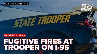 Wanted man allegedly fires at FHP trooper during I-95 chase