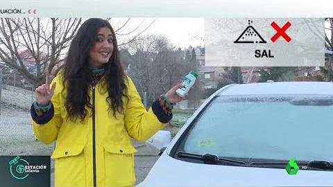 ¿El agua salada descongela el coche?
