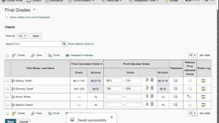 Releasing Final Grades: Adjusted FInal