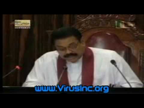 Sri Lankan President Mahinda Rajapaksha Addresses ...