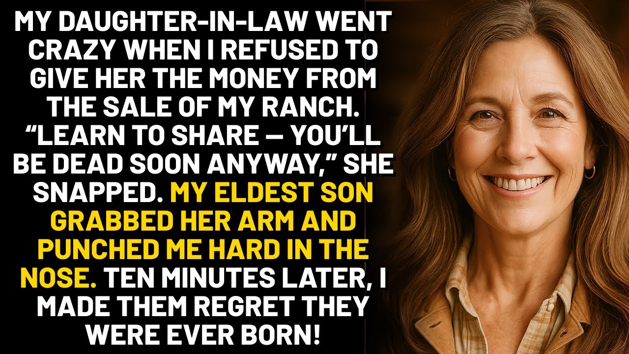 Мой сын сломал мне нос, когда я отказался отдать ему деньги от продажи ранчо. Но потом…