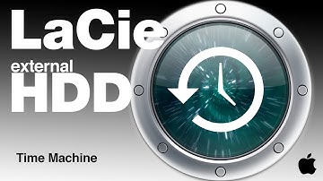 Time Machine and LaCie external harddrive Set Up how to use