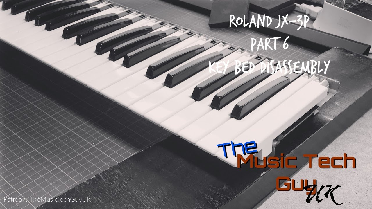 Roland JX-3P Restoration - Part 6 - Key bed disassembly - YouTube