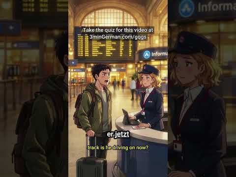 Navigating Train Platforms: Essential A2 German #shorts
