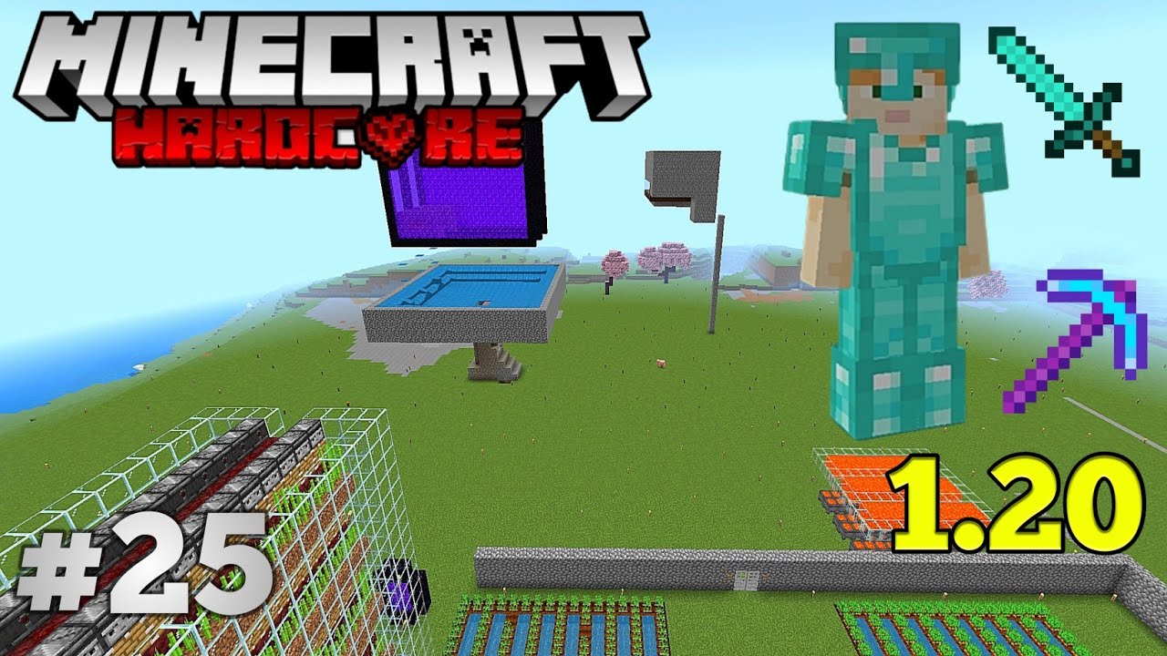 i Made Diamond Armor Minecraft Hardcore Survival 1.20 #25 - YouTube