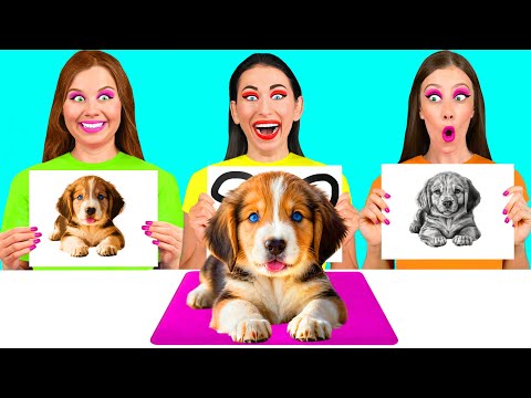 الذي يرسم من الأفضل أن تأخذ التحدي الجائزة | مواقف طعام مضحكة Fun Teen