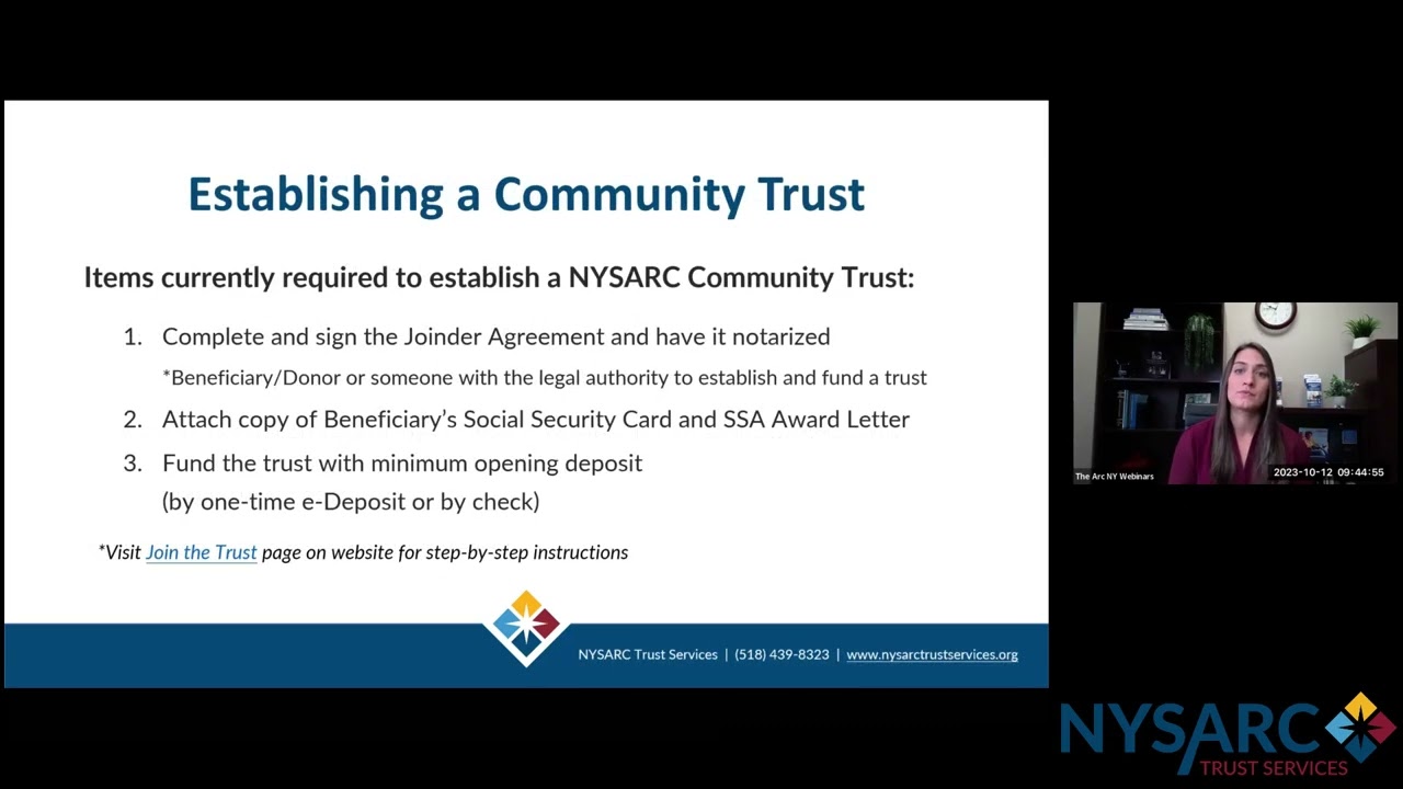 How to Establish a NYSARC Community Trust video thumbnail