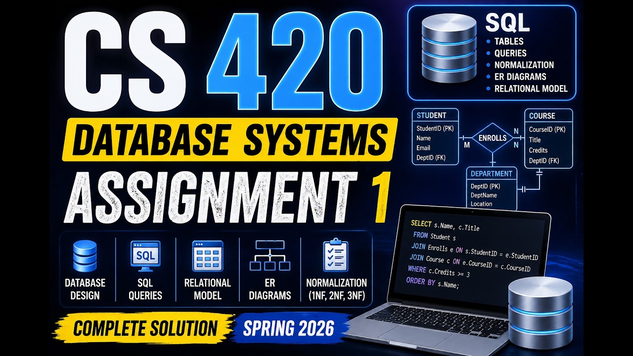 cs 420 assignment 1 solution spring 2026 - YouTube