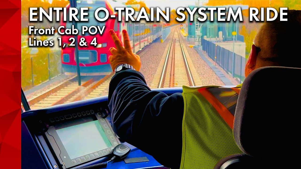 Ottawa O-Train Full System Ride (Line 1, 2 & 4) | Front Cab POV Timelapse (Fall 2025)