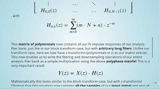 Multirate Signal Processing: 12 Polyphase Representation - 02 Filter Bank of N Filters
