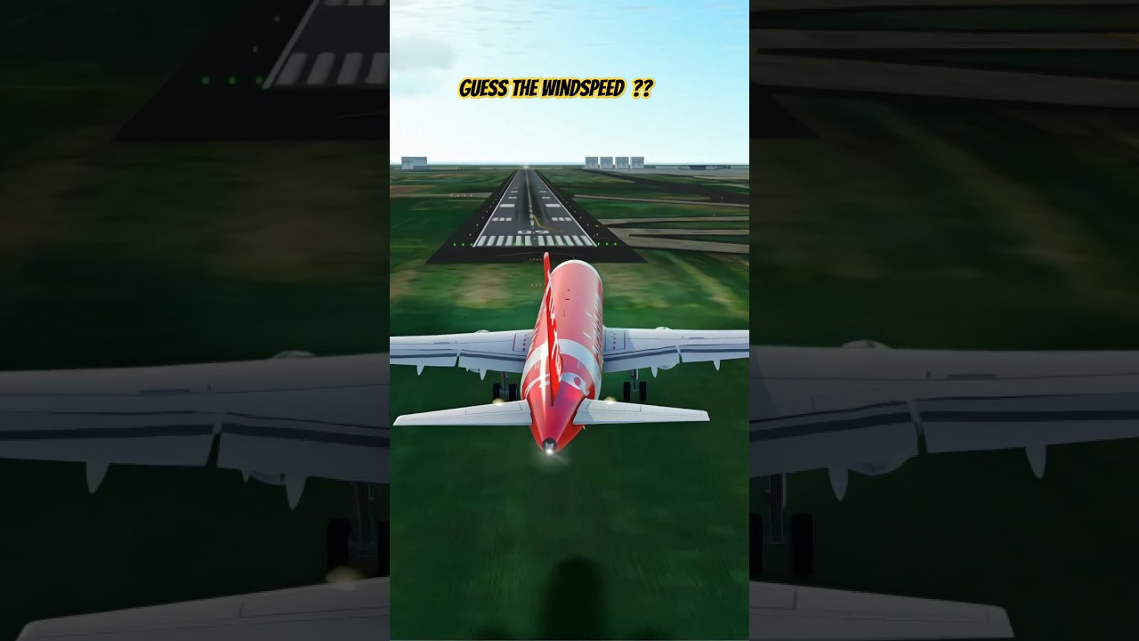 AirAsia A320 Landing In Heavy Crosswind #flightsimulation #aviation #avgeek #a320 #landing #rfs