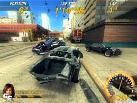Флатаут 2 как поменять разрешение экрана flatout2 Splitter Event Race Third place - YouTube