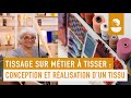 Tissage sur mtier  tisser  conception et ralisation dun tissu sur artesanecom