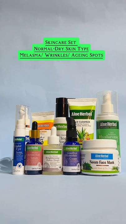 Skincare Set For Normal to Dry Skin Type With Melasma/ Wrinkles/ Ageing Spots#skincare  #trending