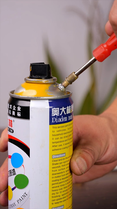 Never Buy Spray Paint Again! (Refillable Can Hack) #DIY #Upcycling
