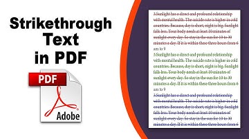 How to strikethrough text in a pdf form in Adobe Acrobat Pro DC 2022