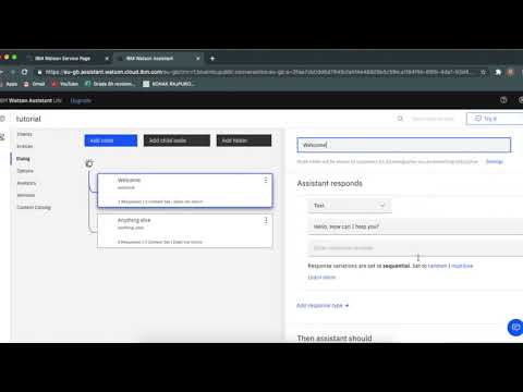 How to make a simple chatbot using IBM Watson Assistant