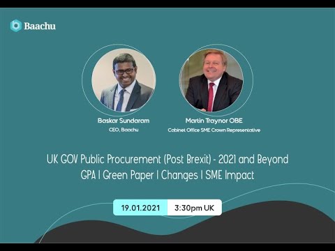 UK Procurement Brexit , GPA, Find a Tender, Green Paper - An Overview