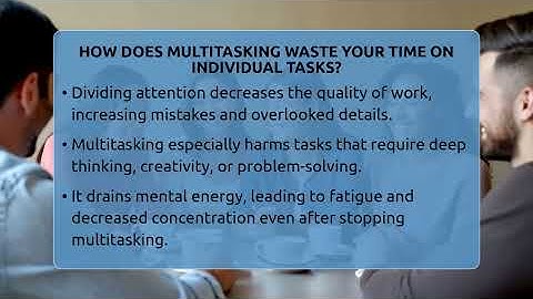 How Does Multitasking Waste Your Time On Individual Tasks? - The Personal Growth Path