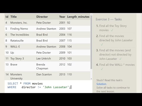 Learn SQL online for free Pt 3 - YouTube