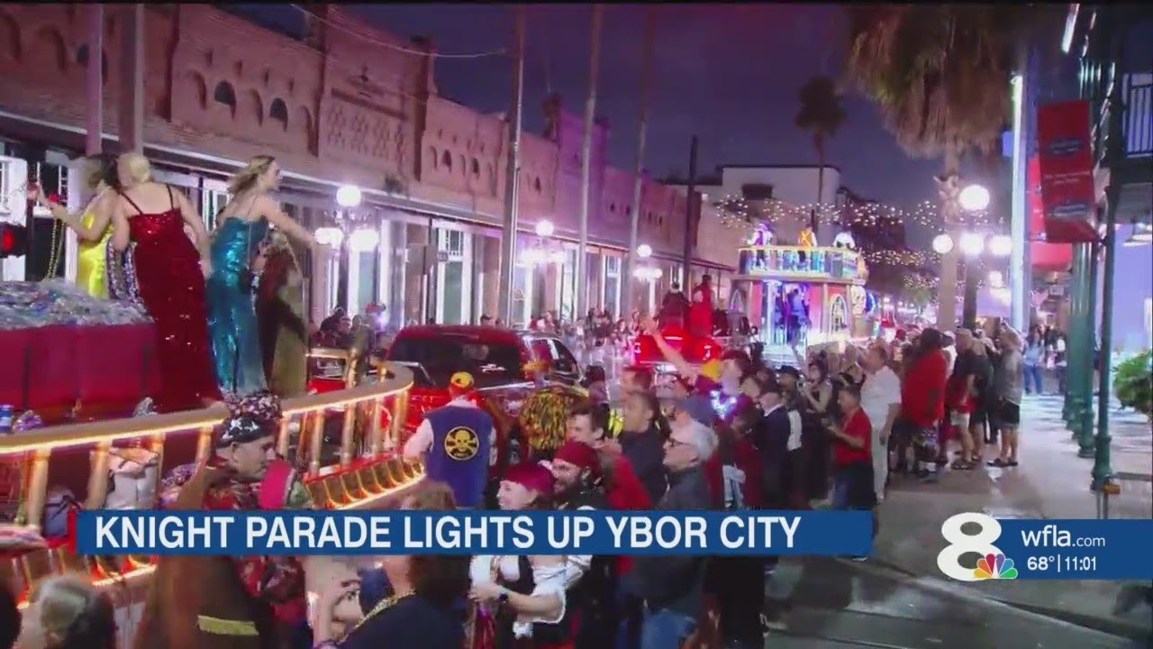 Knight Parade lights up Ybor City through wind and rain YouTube