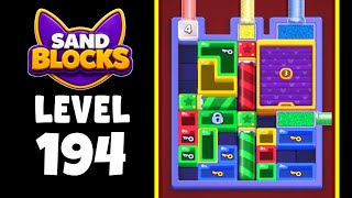 Sand Blocks level 194 walkthrough solution